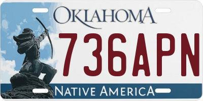 OK license plate 736APN