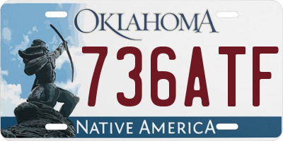 OK license plate 736ATF