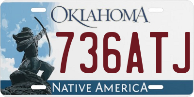 OK license plate 736ATJ