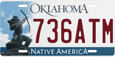 OK license plate 736ATM