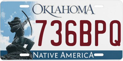 OK license plate 736BPQ