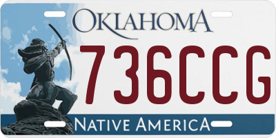 OK license plate 736CCG