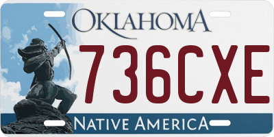 OK license plate 736CXE