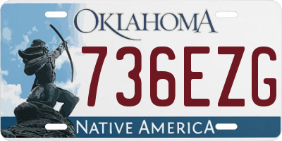 OK license plate 736EZG