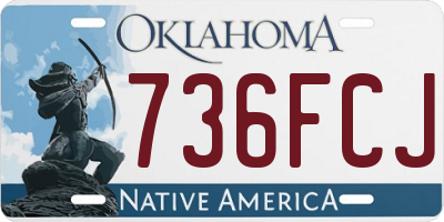 OK license plate 736FCJ