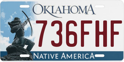 OK license plate 736FHF