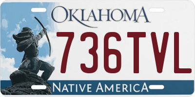 OK license plate 736TVL