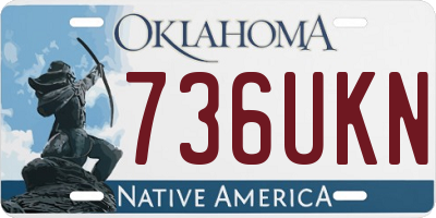 OK license plate 736UKN