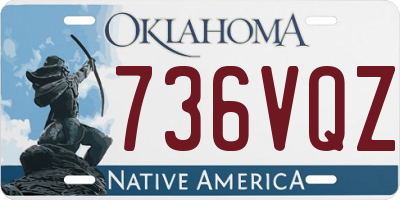 OK license plate 736VQZ