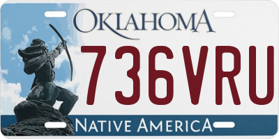 OK license plate 736VRU