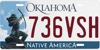 OK license plate 736VSH