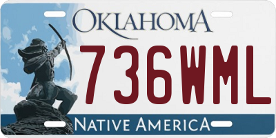 OK license plate 736WML