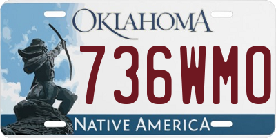 OK license plate 736WMO