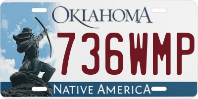 OK license plate 736WMP