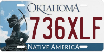 OK license plate 736XLF