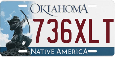 OK license plate 736XLT
