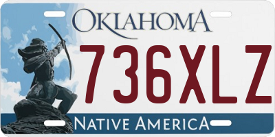 OK license plate 736XLZ