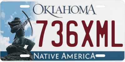 OK license plate 736XML