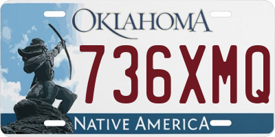 OK license plate 736XMQ