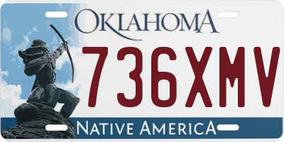 OK license plate 736XMV