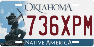 OK license plate 736XPM