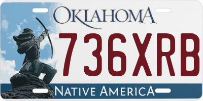 OK license plate 736XRB