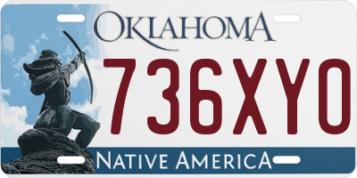 OK license plate 736XYO