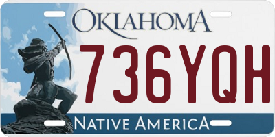 OK license plate 736YQH