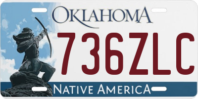 OK license plate 736ZLC