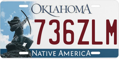 OK license plate 736ZLM