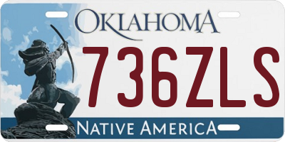 OK license plate 736ZLS