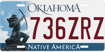 OK license plate 736ZRZ