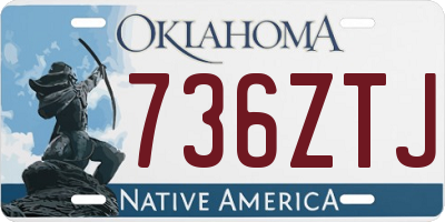 OK license plate 736ZTJ
