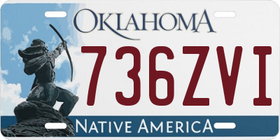 OK license plate 736ZVI