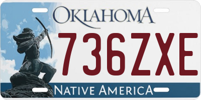 OK license plate 736ZXE