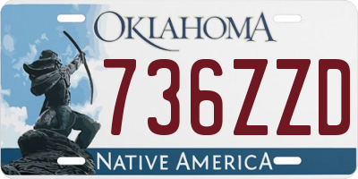 OK license plate 736ZZD