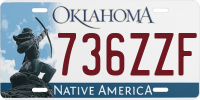 OK license plate 736ZZF