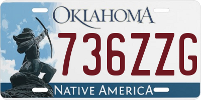 OK license plate 736ZZG