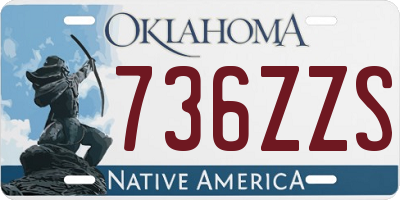 OK license plate 736ZZS