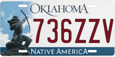 OK license plate 736ZZV