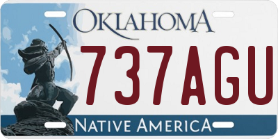 OK license plate 737AGU
