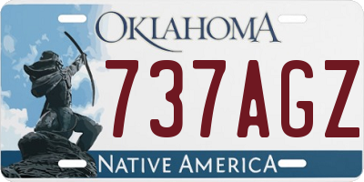 OK license plate 737AGZ