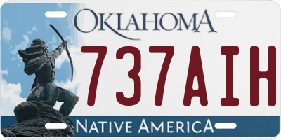 OK license plate 737AIH