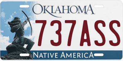 OK license plate 737ASS