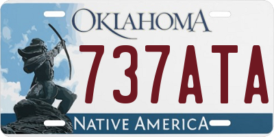 OK license plate 737ATA