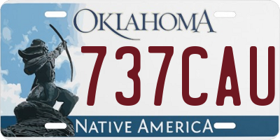 OK license plate 737CAU