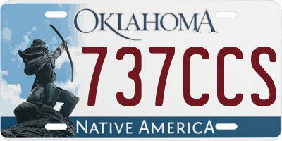 OK license plate 737CCS
