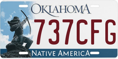 OK license plate 737CFG