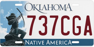 OK license plate 737CGA