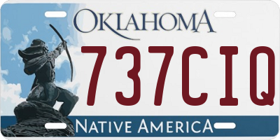 OK license plate 737CIQ